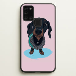 Cartoon Dachshund  -  Phone Case for Galaxy A21s