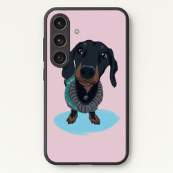 Cartoon Dachshund  -  Phone Case for Galaxy S24 Plus