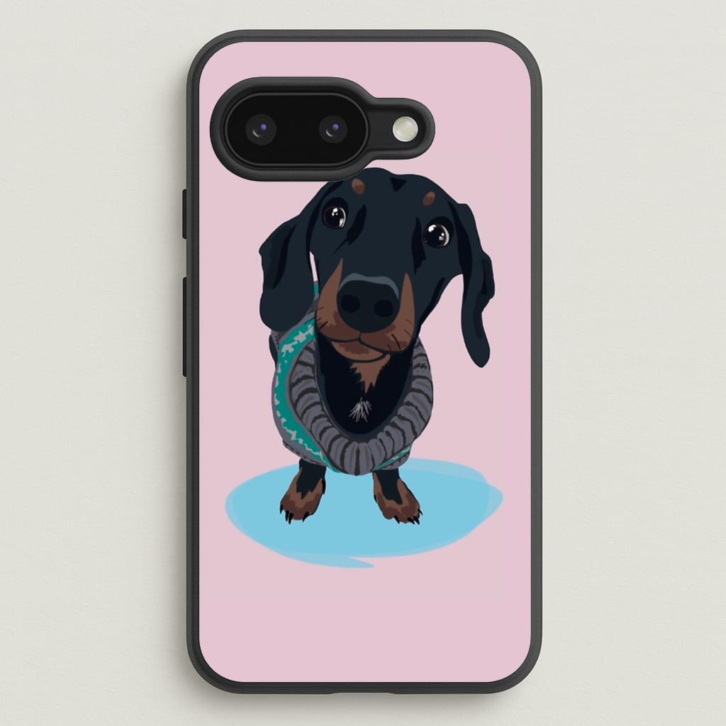 Cartoon Dachshund  -  Phone Case for Google Pixel 9a