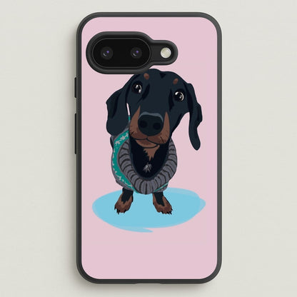Cartoon Dachshund  -  Phone Case for Google Pixel 9a