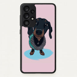 Cartoon Dachshund  -  Phone Case for Galaxy A33