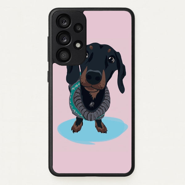 Cartoon Dachshund  -  Phone Case for Galaxy A33