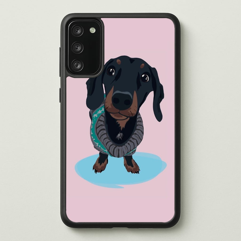 Cartoon Dachshund  -  Phone Case for Galaxy S20
