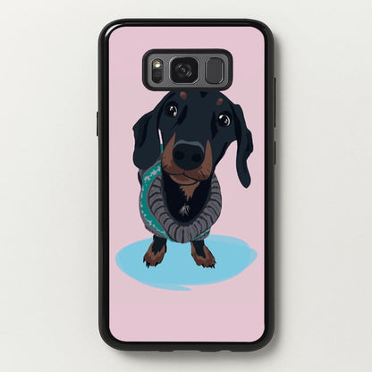 Cartoon Dachshund  -  Phone Case for Galaxy S8 Plus