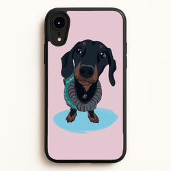 Cartoon Dachshund  -  Phone Case for iPhone XR