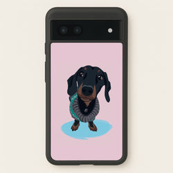 Cartoon Dachshund  -  Phone Case for Google Pixel 7a