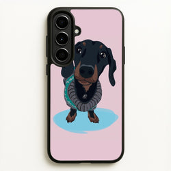 Cartoon Dachshund  -  Phone Case for Galaxy A56