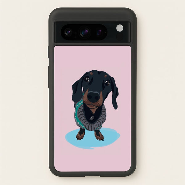 Cartoon Dachshund  -  Phone Case for Google Pixel 8 Pro