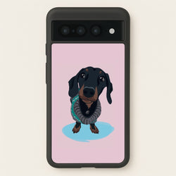 Cartoon Dachshund  -  Phone Case for Google Pixel 7 Pro