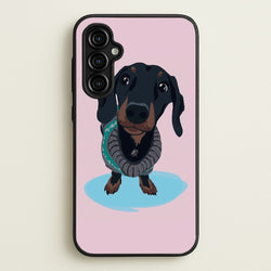 Cartoon Dachshund  -  Phone Case for Galaxy A54
