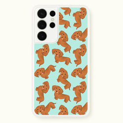 Sausage Dog Pattern  -  Phone Case for Galaxy S21 Ultra