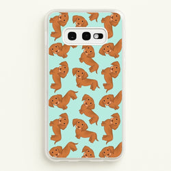 Sausage Dog Pattern  -  Phone Case for Galaxy S10e