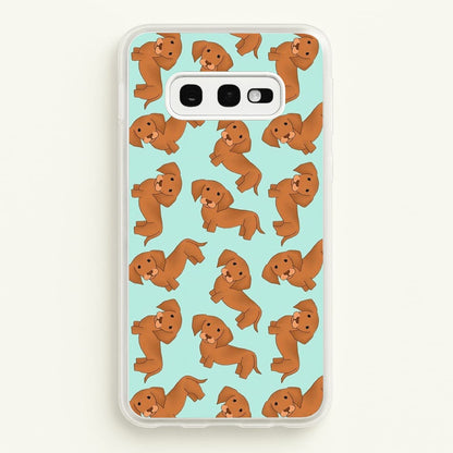 Sausage Dog Pattern  -  Phone Case for Galaxy S10e