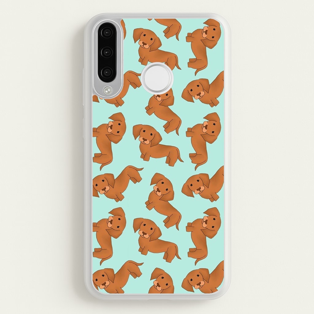 Sausage Dog Pattern  -  Phone Case for Huawei P30 Lite