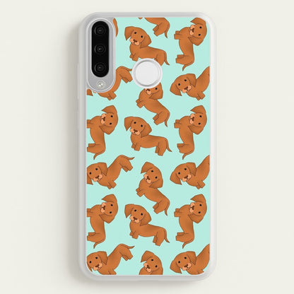 Sausage Dog Pattern  -  Phone Case for Huawei P30 Lite