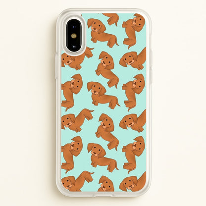 Sausage Dog Pattern  -  Phone Case for iPhone X / XS