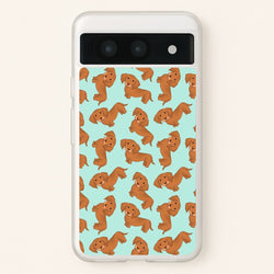 Sausage Dog Pattern  -  Phone Case for Google Pixel 8a