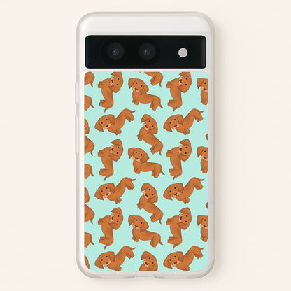 Sausage Dog Pattern  -  Phone Case for Google Pixel 8a