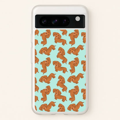 Sausage Dog Pattern  -  Phone Case for Google Pixel 8 Pro