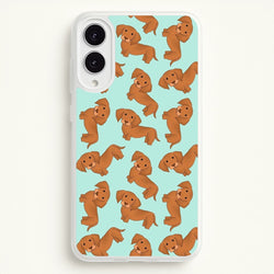 Sausage Dog Pattern  -  Phone Case for Galaxy S25 Edge