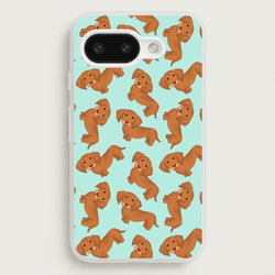 Sausage Dog Pattern  -  Phone Case for Google Pixel 9a