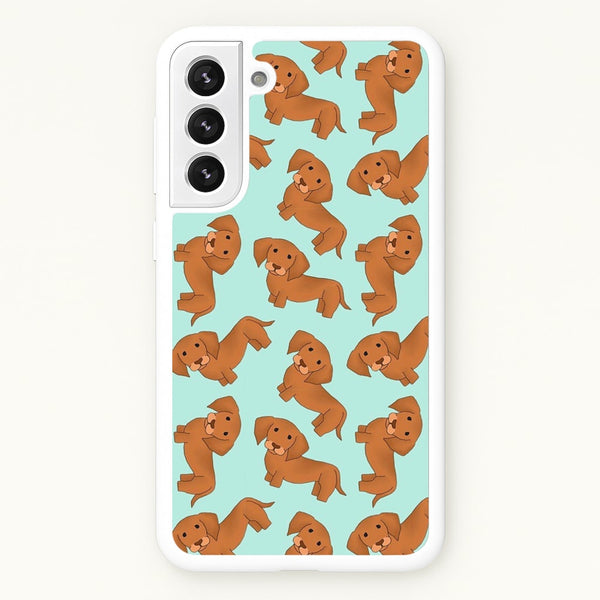 Sausage Dog Pattern  -  Phone Case for Galaxy S22 Plus