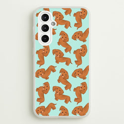 Sausage Dog Pattern  -  Phone Case for Galaxy A14