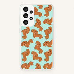 Sausage Dog Pattern  -  Phone Case for Galaxy A33