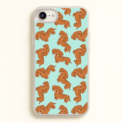 Sausage Dog Pattern  -  Phone Case for iPhone 6 Plus / 7 Plus / 8 Plus