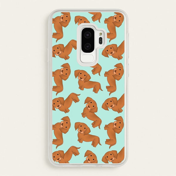 Sausage Dog Pattern  -  Phone Case for Galaxy S9 Plus