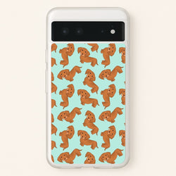 Sausage Dog Pattern  -  Phone Case for Google Pixel 6