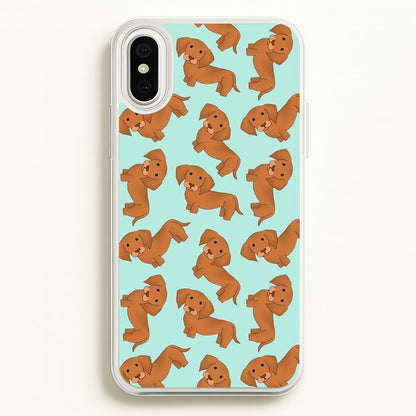 Sausage Dog Pattern  -  Phone Case for iPhone XS Max