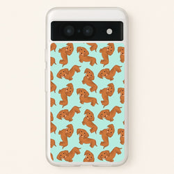 Sausage Dog Pattern  -  Phone Case for Google Pixel 8