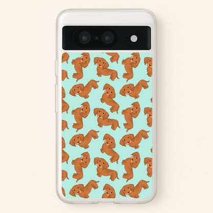 Sausage Dog Pattern  -  Phone Case for Google Pixel 8