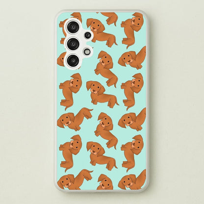 Sausage Dog Pattern  -  Phone Case for Galaxy A13