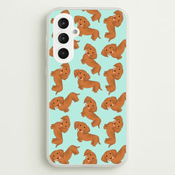 Sausage Dog Pattern  -  Phone Case for Galaxy S23FE