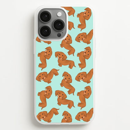 Sausage Dog Pattern  -  Phone Case for iPhone 13 Pro Max