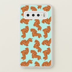 Sausage Dog Pattern  -  Phone Case for Galaxy S10
