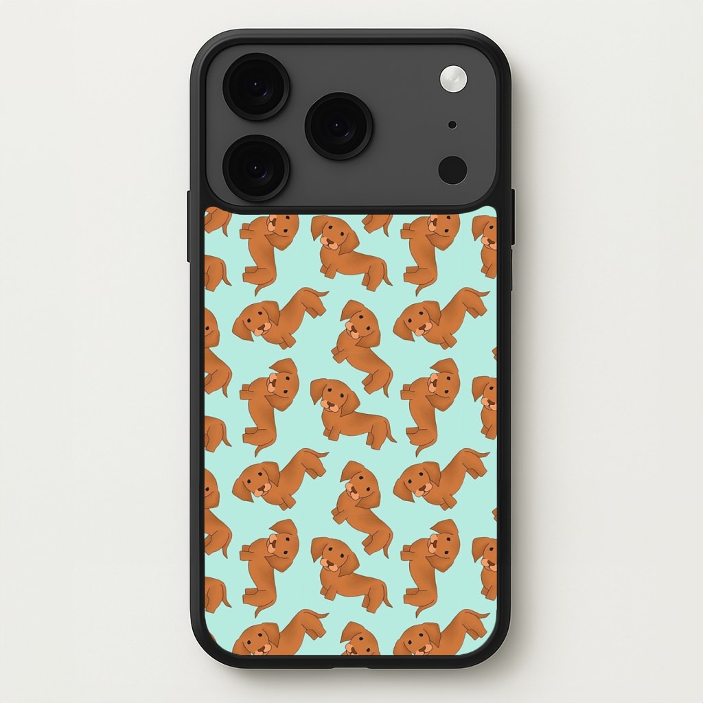 Sausage Dog Pattern Phone Case for iPhone 17 Pro Max