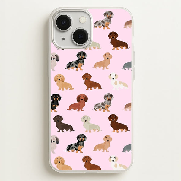 Dachshund Breed Pattern  -  Phone Case for iPhone 13