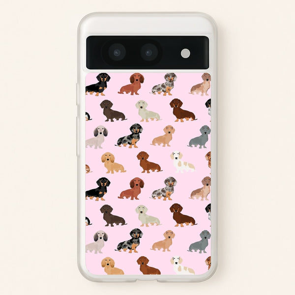 Dachshund Breed Pattern  -  Phone Case for Google Pixel 8a
