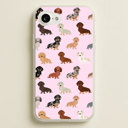 Dachshund Breed Pattern  -  Phone Case for iPhone 16e