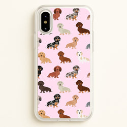Dachshund Breed Pattern  -  Phone Case for iPhone X / XS