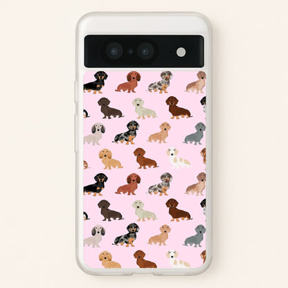 Dachshund Breed Pattern  -  Phone Case for Google Pixel 8