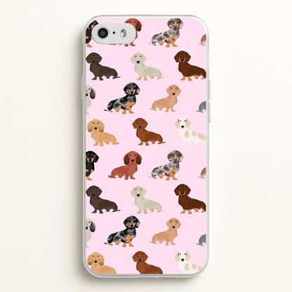 Dachshund Breed Pattern  -  Phone Case for iPhone 5 / 5s / SE 2016