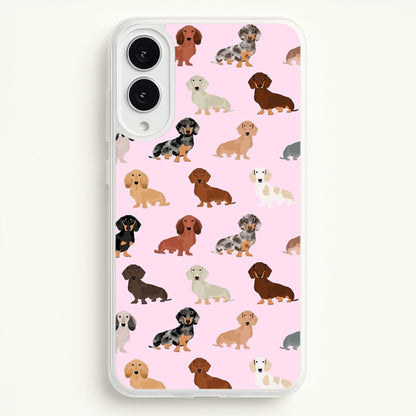 Dachshund Breed Pattern  -  Phone Case for Galaxy S25 Edge