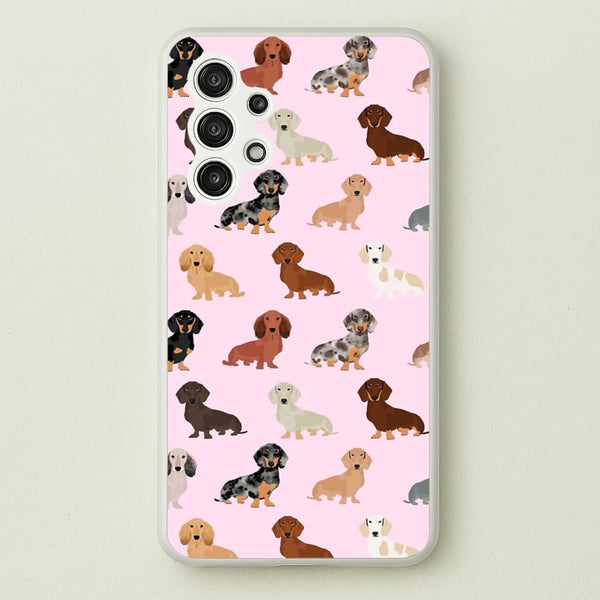 Dachshund Breed Pattern  -  Phone Case for Galaxy A13
