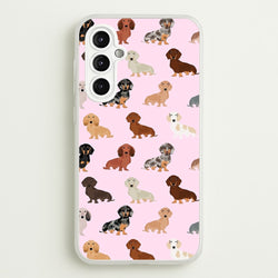 Dachshund Breed Pattern  -  Phone Case for Galaxy A14