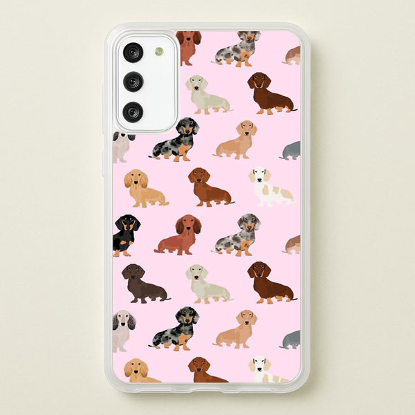 Dachshund Breed Pattern  -  Phone Case for Galaxy A41