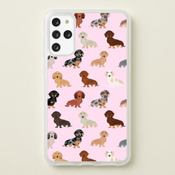 Dachshund Breed Pattern  -  Phone Case for Galaxy S20 Plus